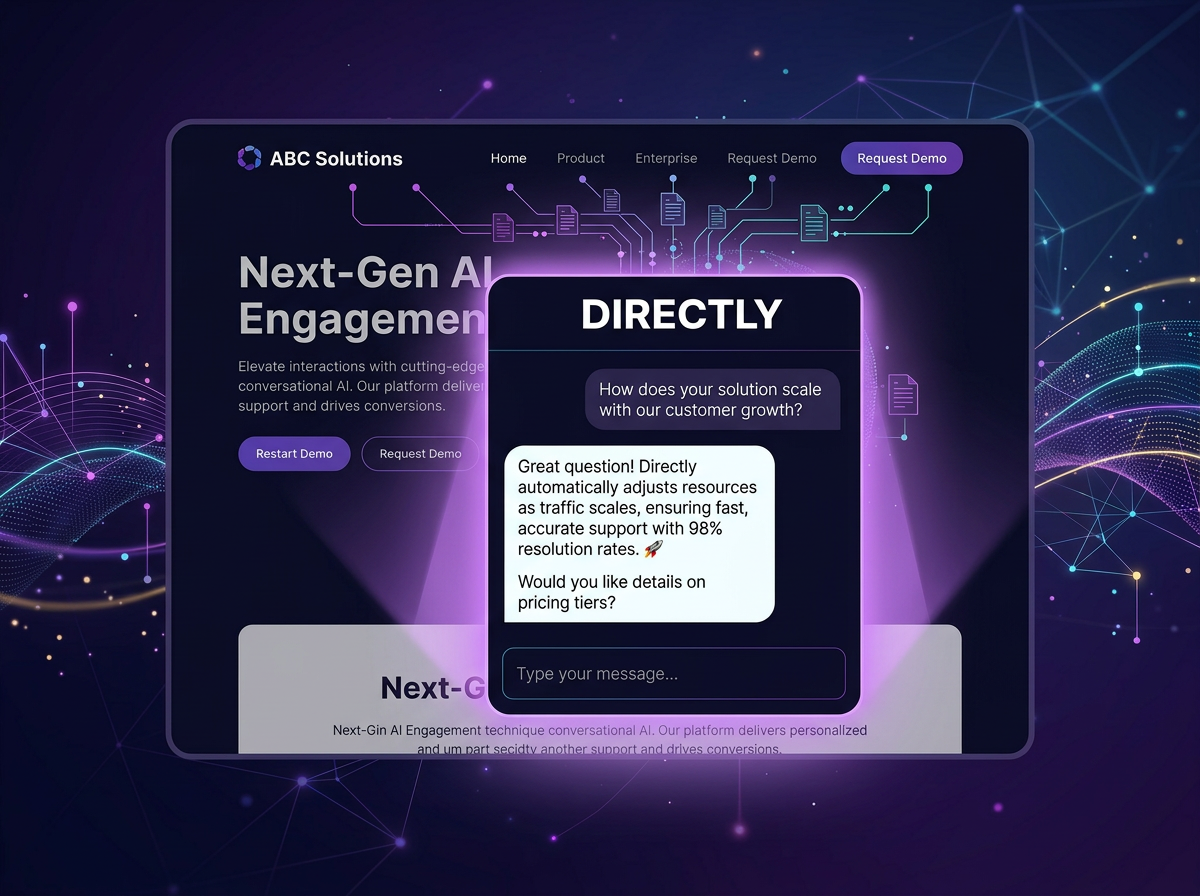 Directly AI website agent concept
